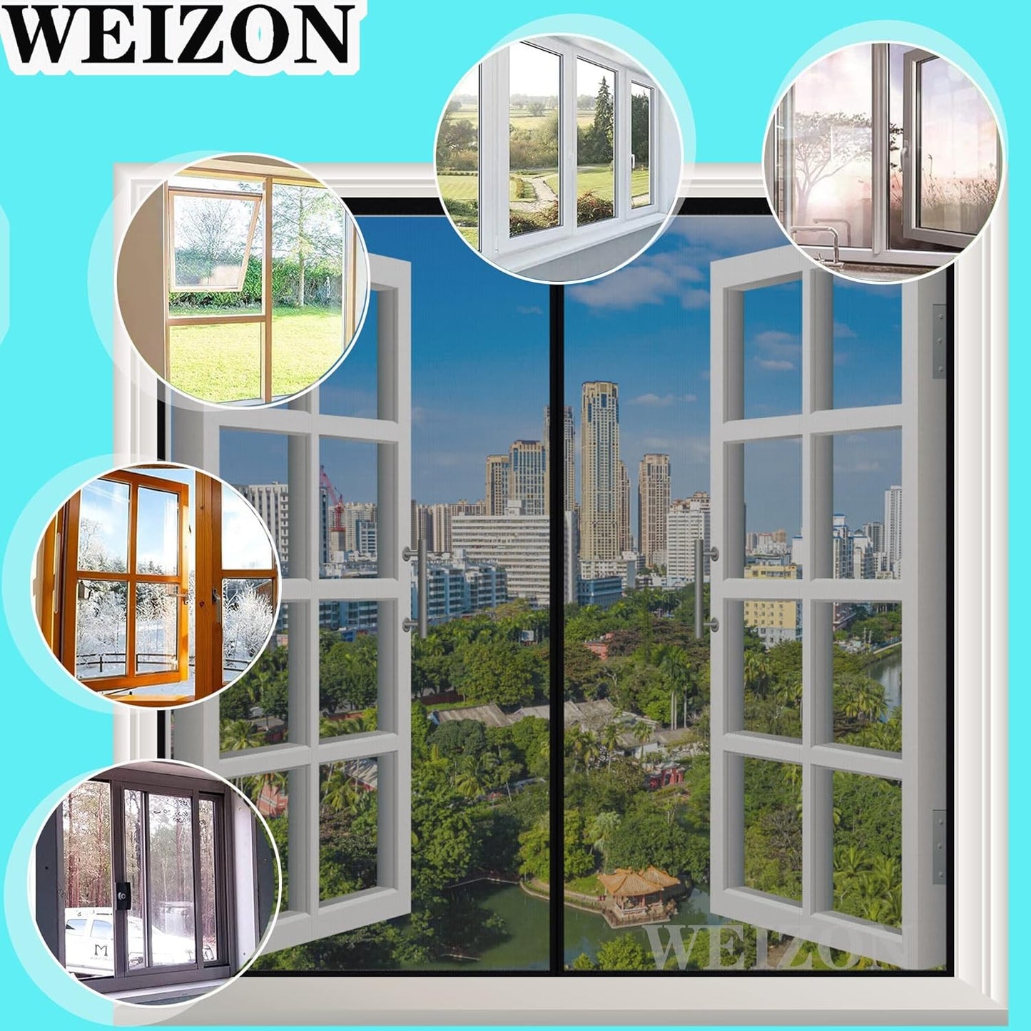 Magnetisches Fliegengitter 140x150cm