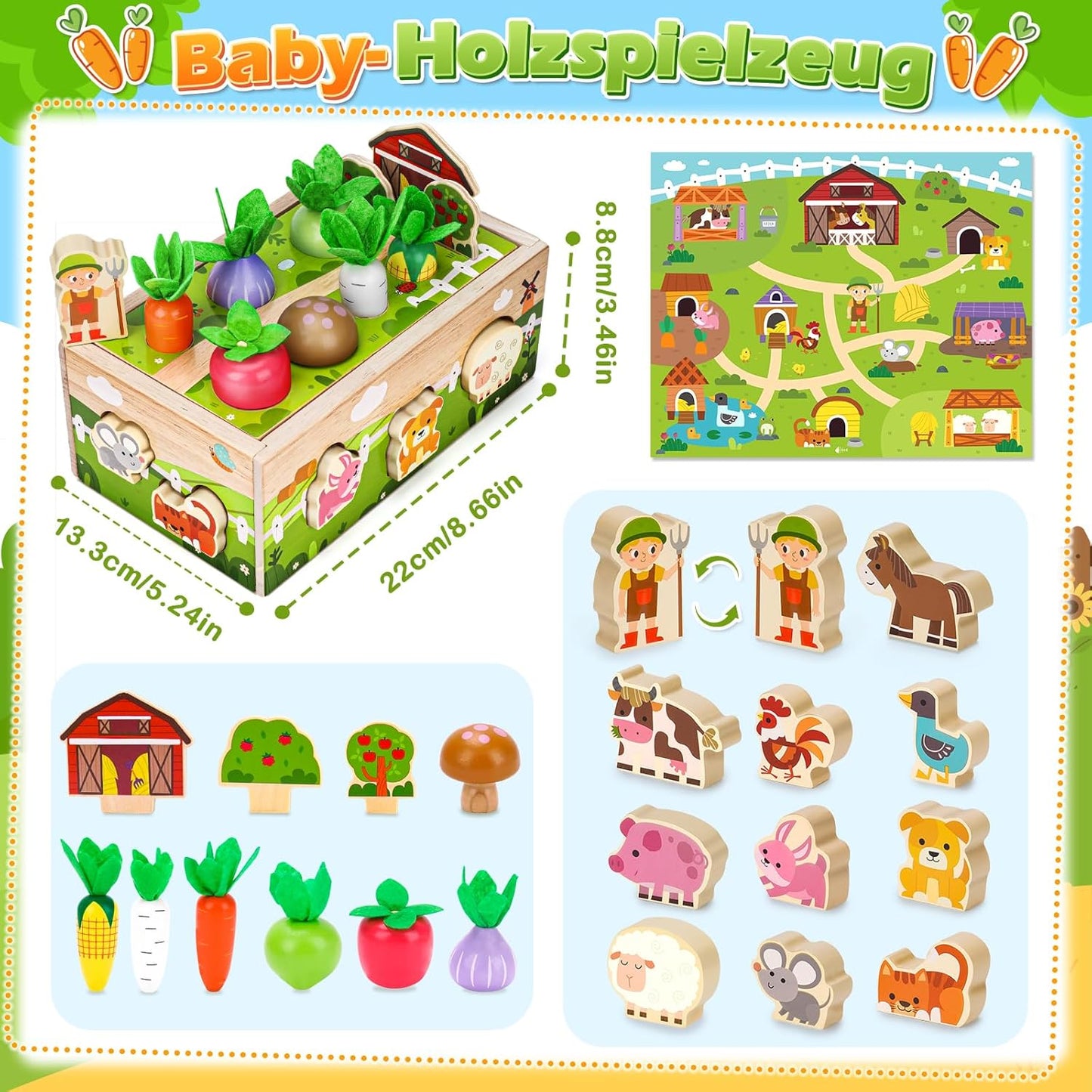 Karotten-Steckspiel, Farmspiel