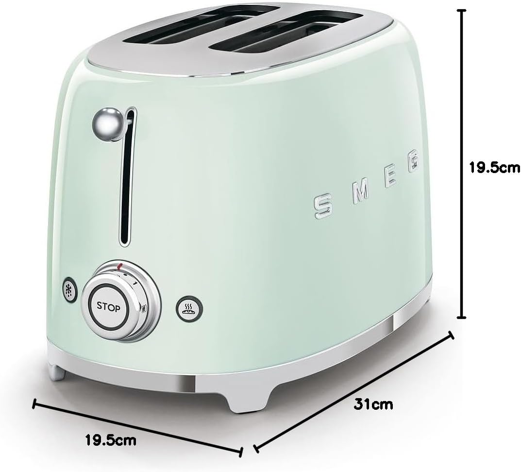 Toaster mit 2 Schlitzen und Bagel-Funktion, Pastellgrün