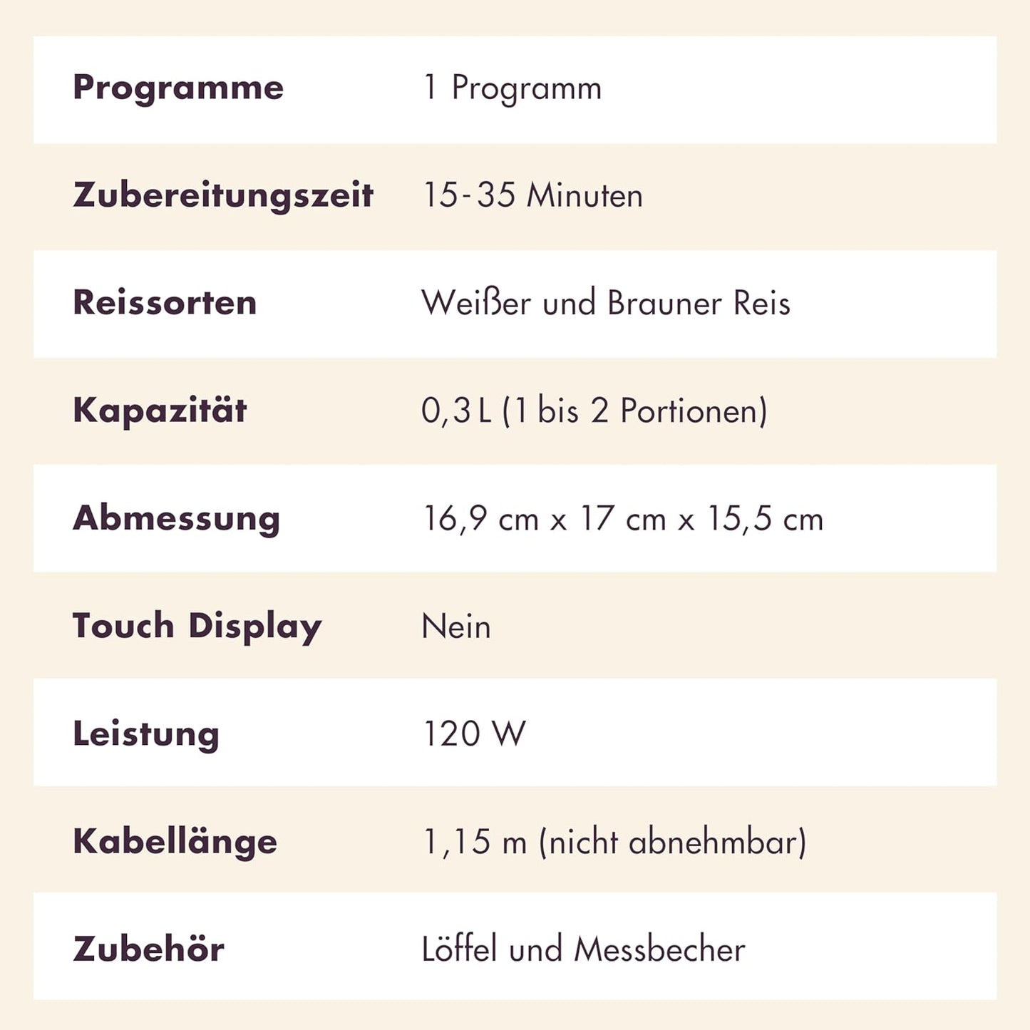 Reiskocher mit Keramikbeschichtung, Schwarz