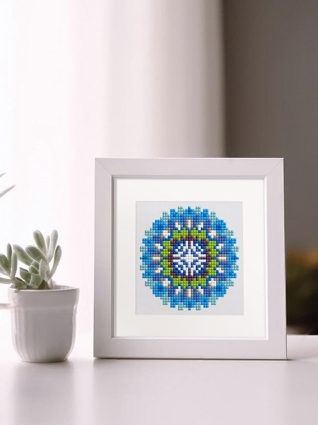 Mini Serie Diamond Painting Set mit 12 Stück, Mandalas PROBLEMYOUMUSTCHECK