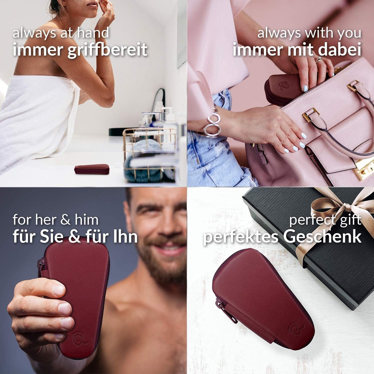 5-teiliges Maniküre- und Pediküreset, 2. Rot