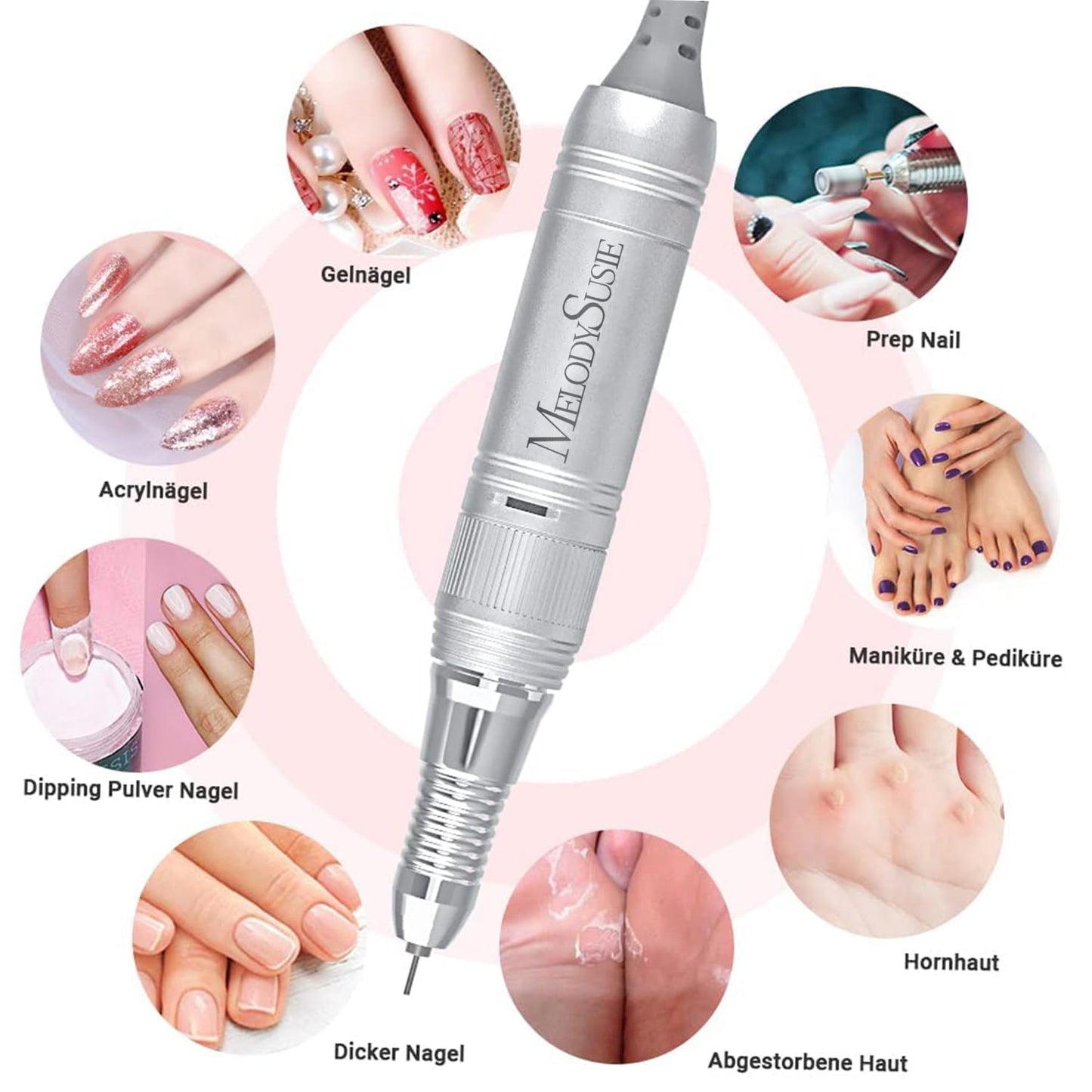 Professioneller Nagelfräser, A-weiss