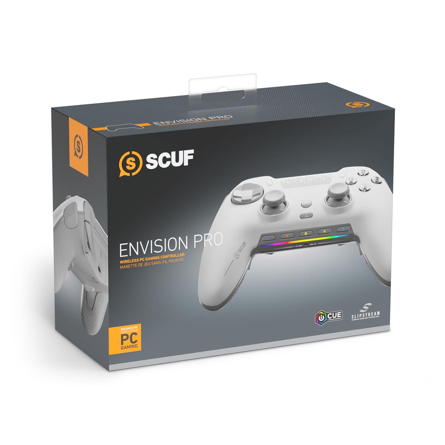 Envision Pro Wireless Gaming-Controller für PC, Weiss