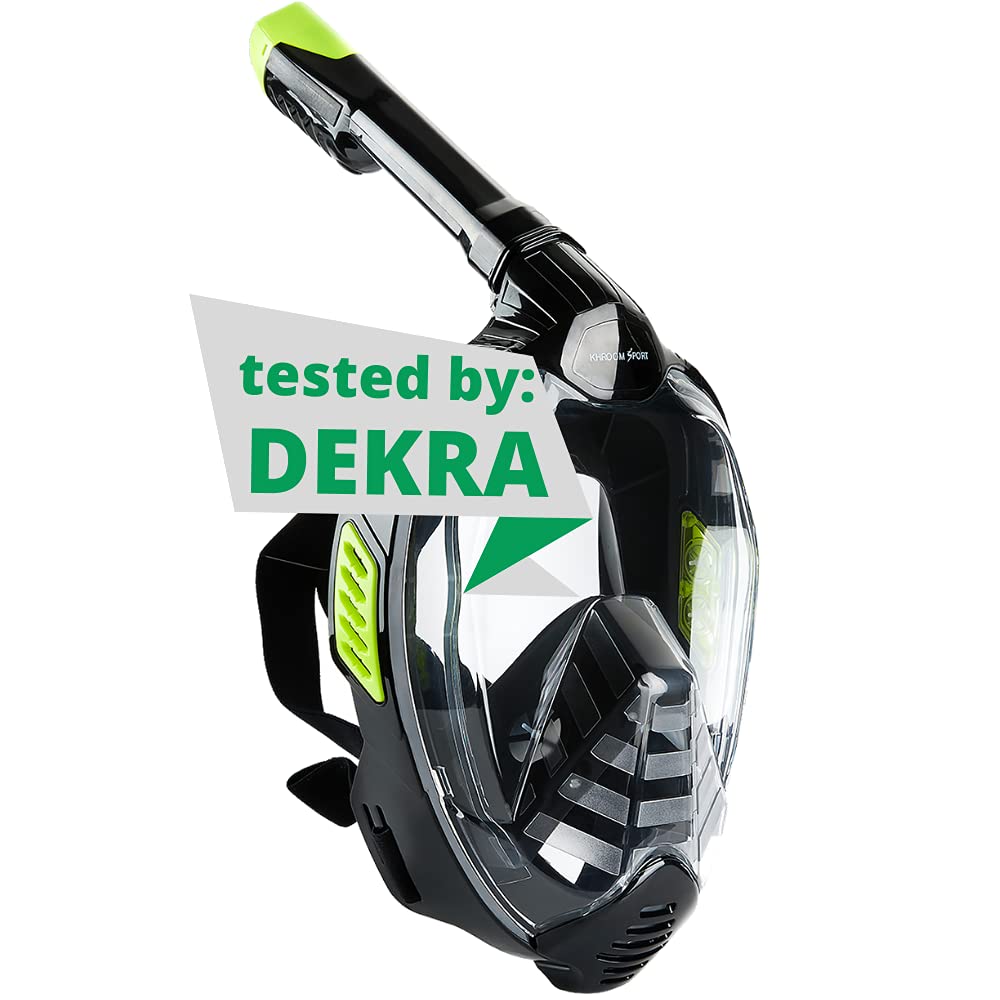 Schnorchel-Vollmaske, schwarz L-XL