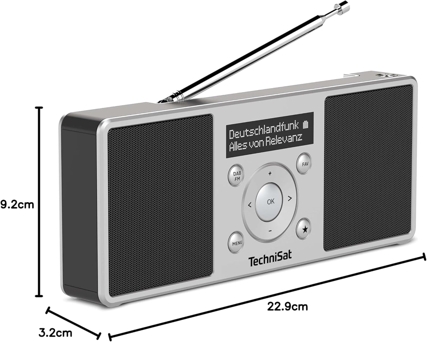 DIGITRADIO 1 S, Schwarz/Silber DIGITRADIO 1, Stereo