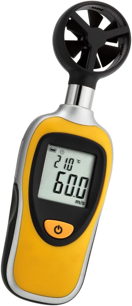 Wind Bee Windmessgerät mit Temperaturanzeige und Stativgewinde