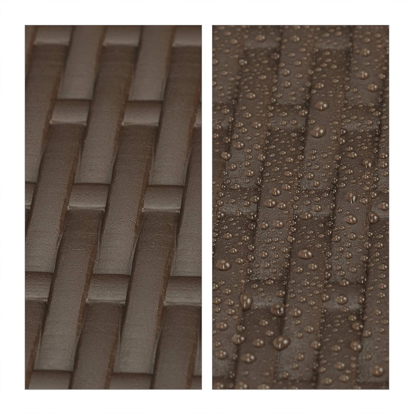 Balkonhängetisch, 83 x 59.5 x 59 cm Braun