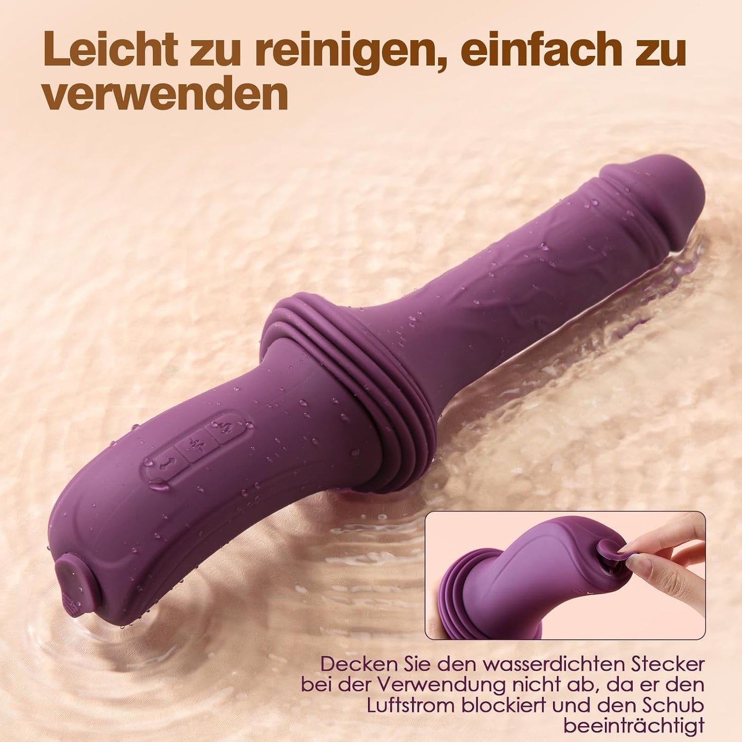 Dildo Vibratorenset mit Heiz- und Stossfunktion