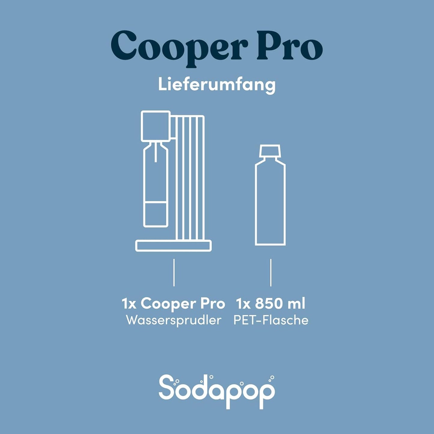 Cooper Pro, Schwarz inkl. 1x PET-Flasche