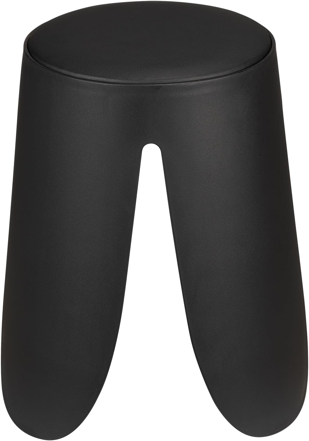 Badhocker Mod. Comiso mit gepolsterter Sitzfläche, Schwarz
