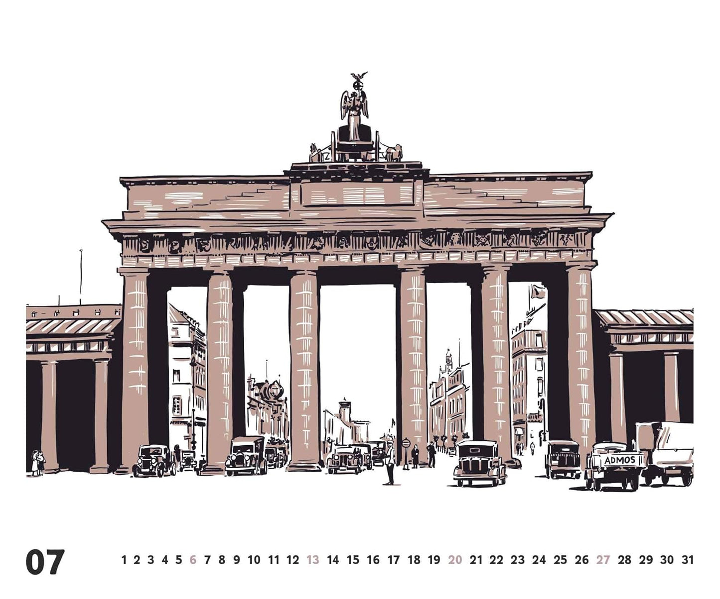 Wandkalender 2025: "Berlin - Die Goldenen Zwanziger", Kalender