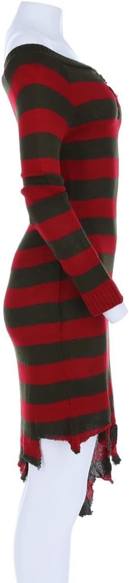 Freddy Krüger Strickkleid Kostüm, Small (UK 8-10)