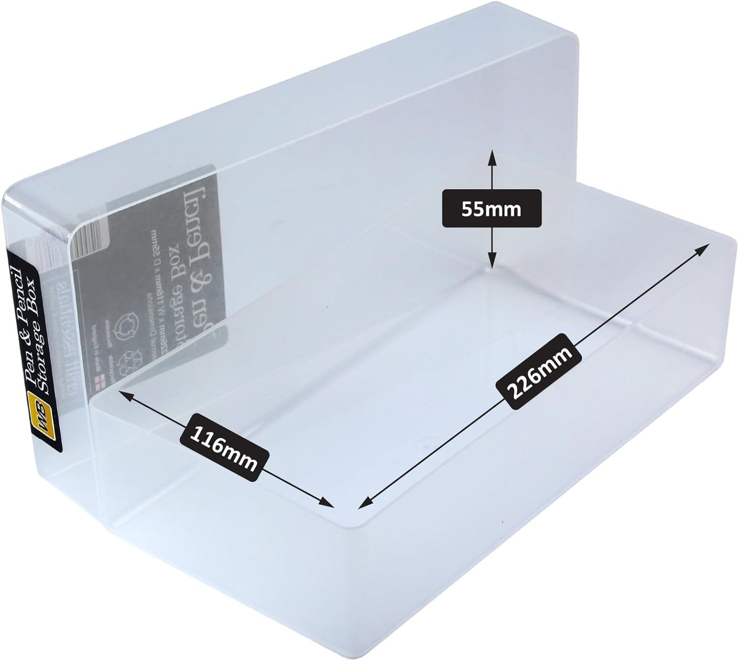 5-teiliges Aufbewahrungsboxen-Set, Klar / Transparent, 5 Stück