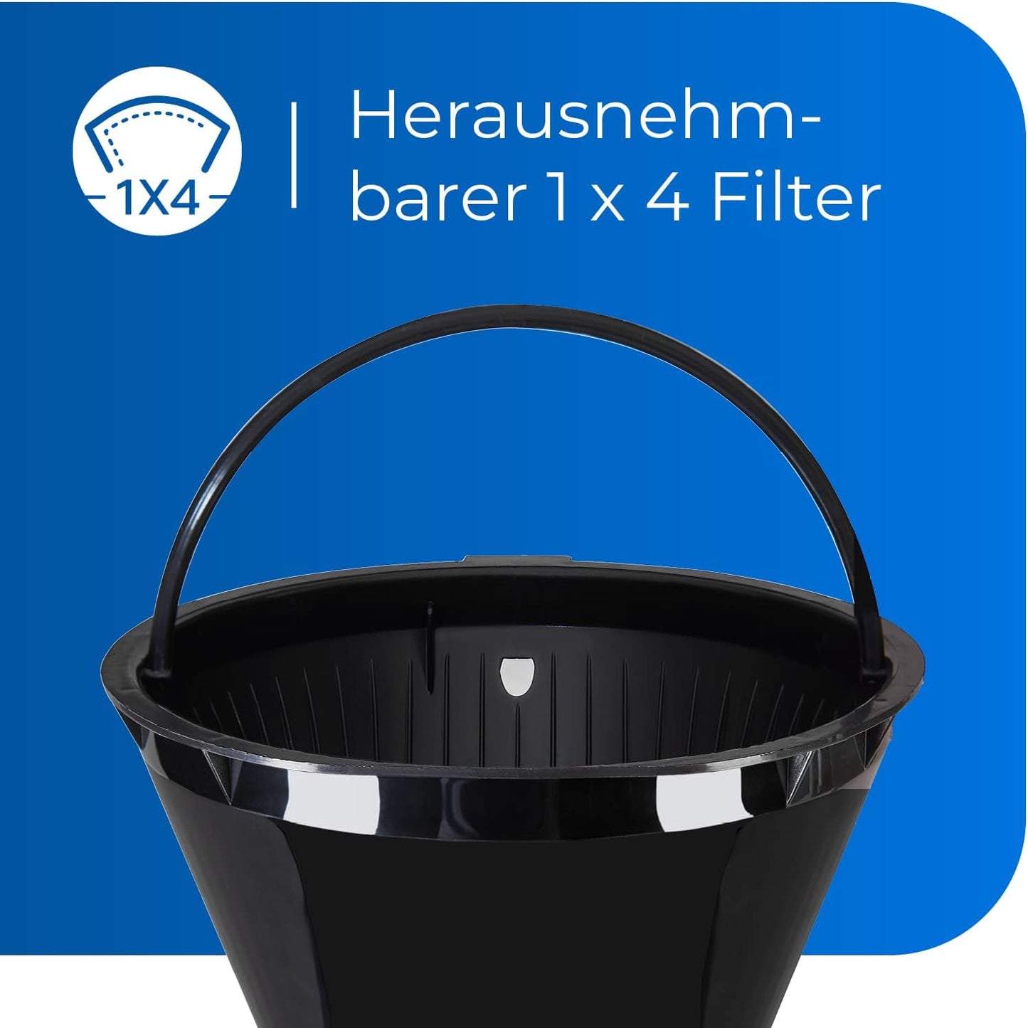 Filterkaffemaschine KA 6502 sw, Schwarz|Bis zu 10 Tassen|870 Watt|2 Thermoskannen