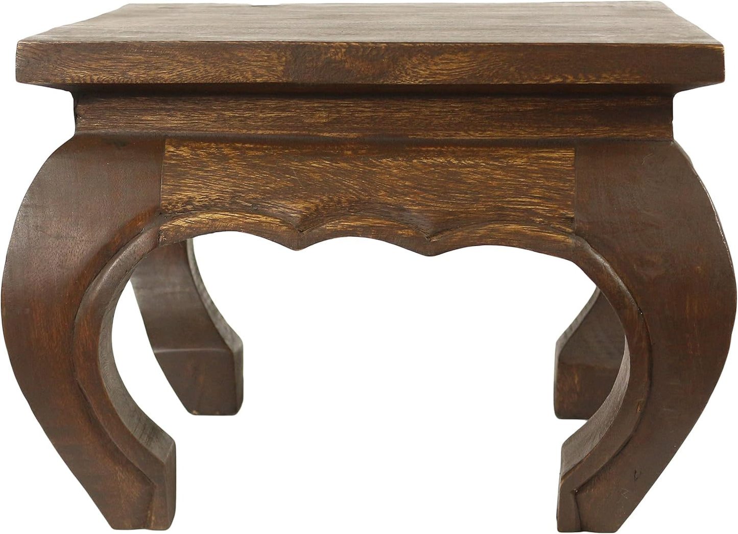 Quadratischer Beistelltisch, 35 cm x 35 cm x 28 cm (LBH) Dunkelbraun