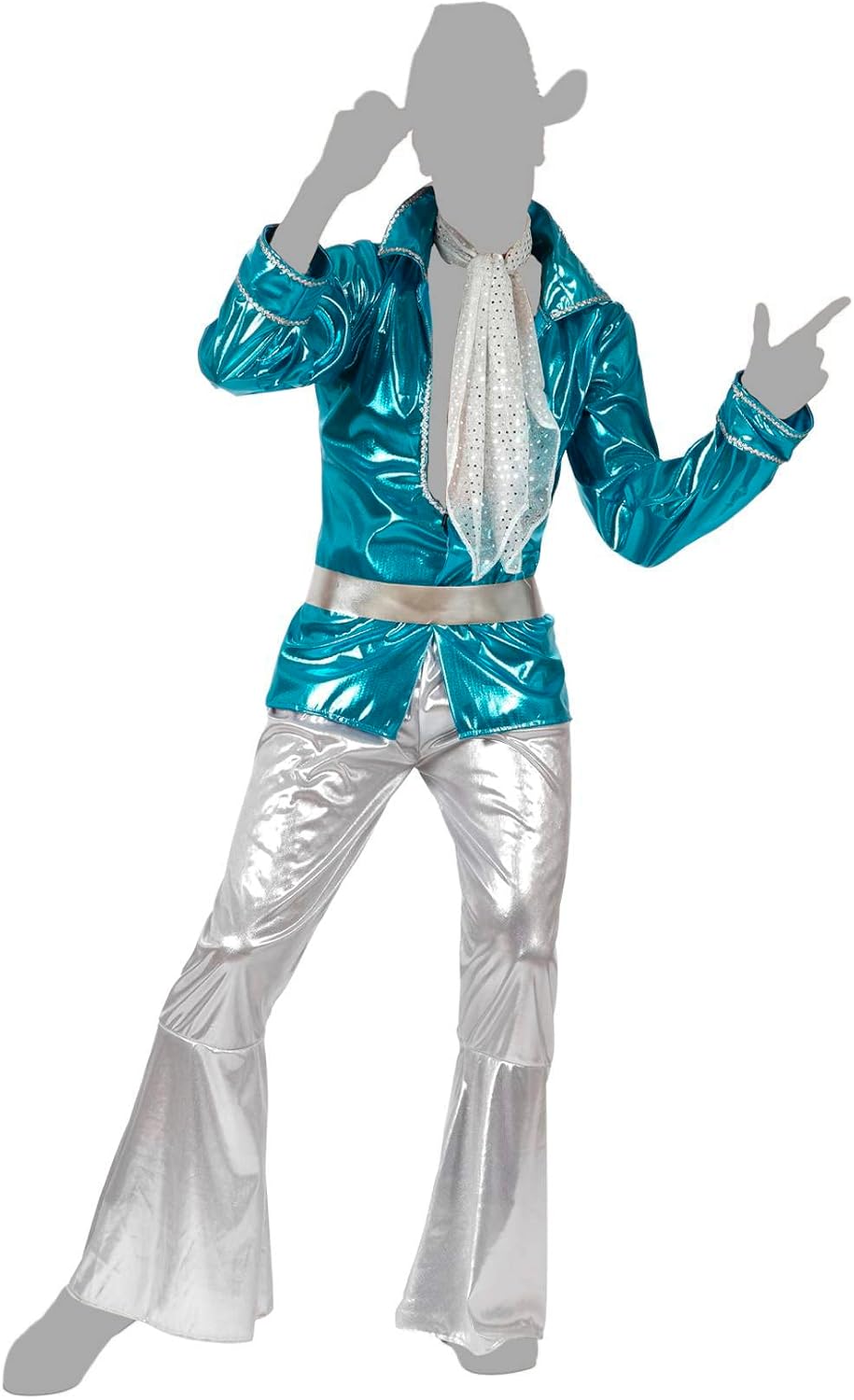 Disco-Kostüm für Herren, XS-S