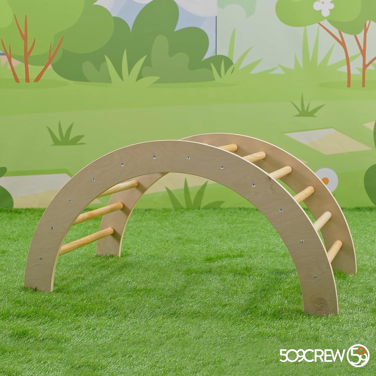 2-in-1 Kletterbogen & Schaukelstuhl für Kinder