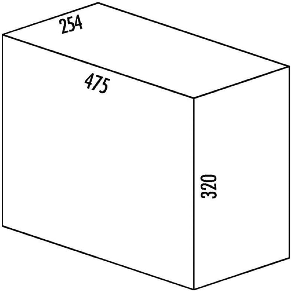 Abfallsorter BIO DOUBLE MASTER, 25,4 x 32 x cm