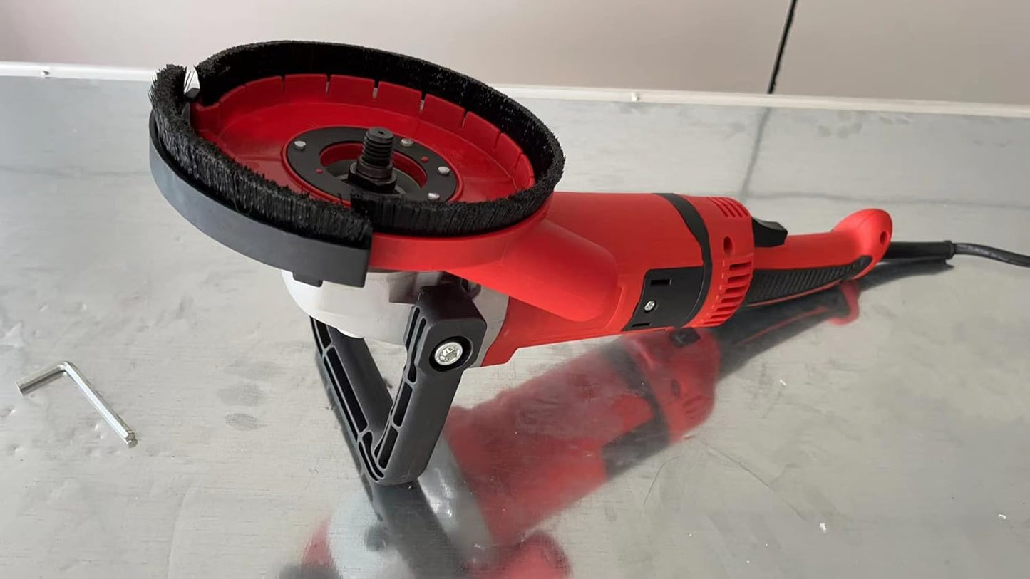 Absaughaube mit Diamantschleiftopf für Winkelschleifer, 125mm für Beton