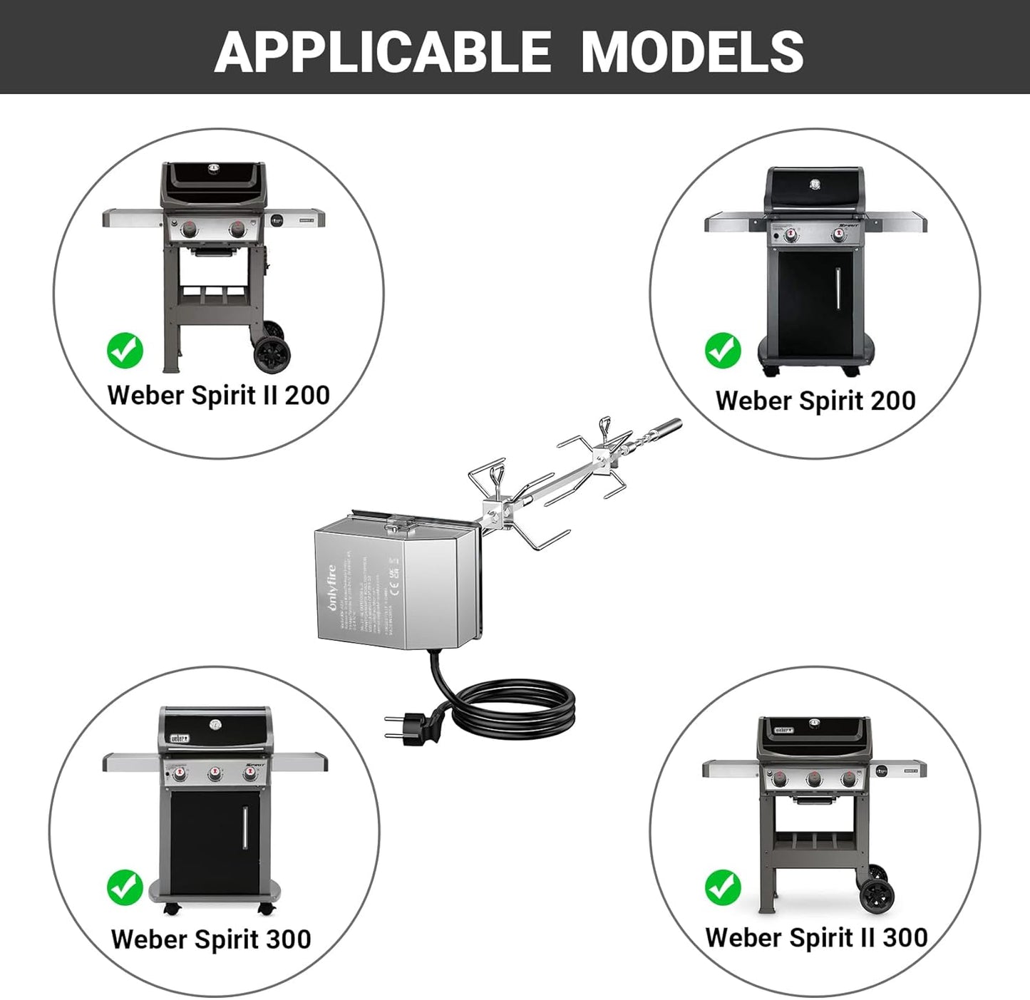 Grillspiess-Set für Gasgrills