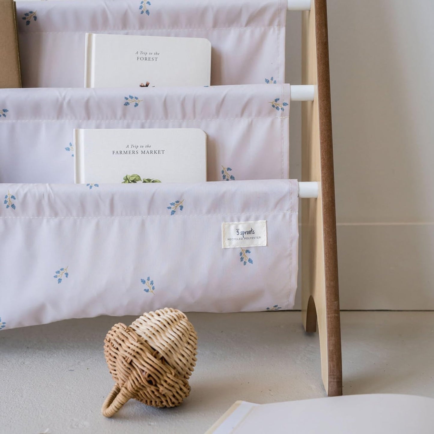 Bücherregal, Heidelbeere Taupe