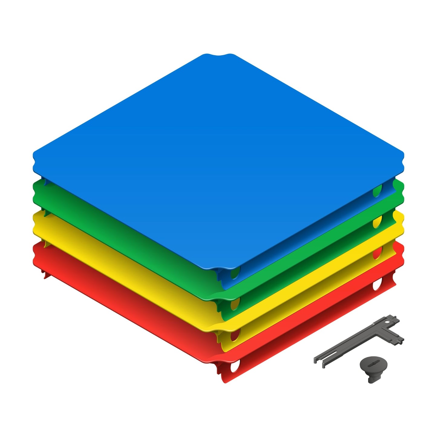Erweiterungs-Set mit 4 grossen Platten, Classic