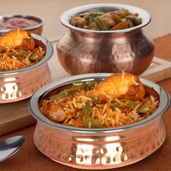 2-teiliges Servierschalen-Set für Curry, Biryani & Beilagen, No: 1 (15 cm)