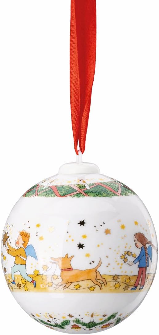 Weihnachtskugel 2024 Porzellan