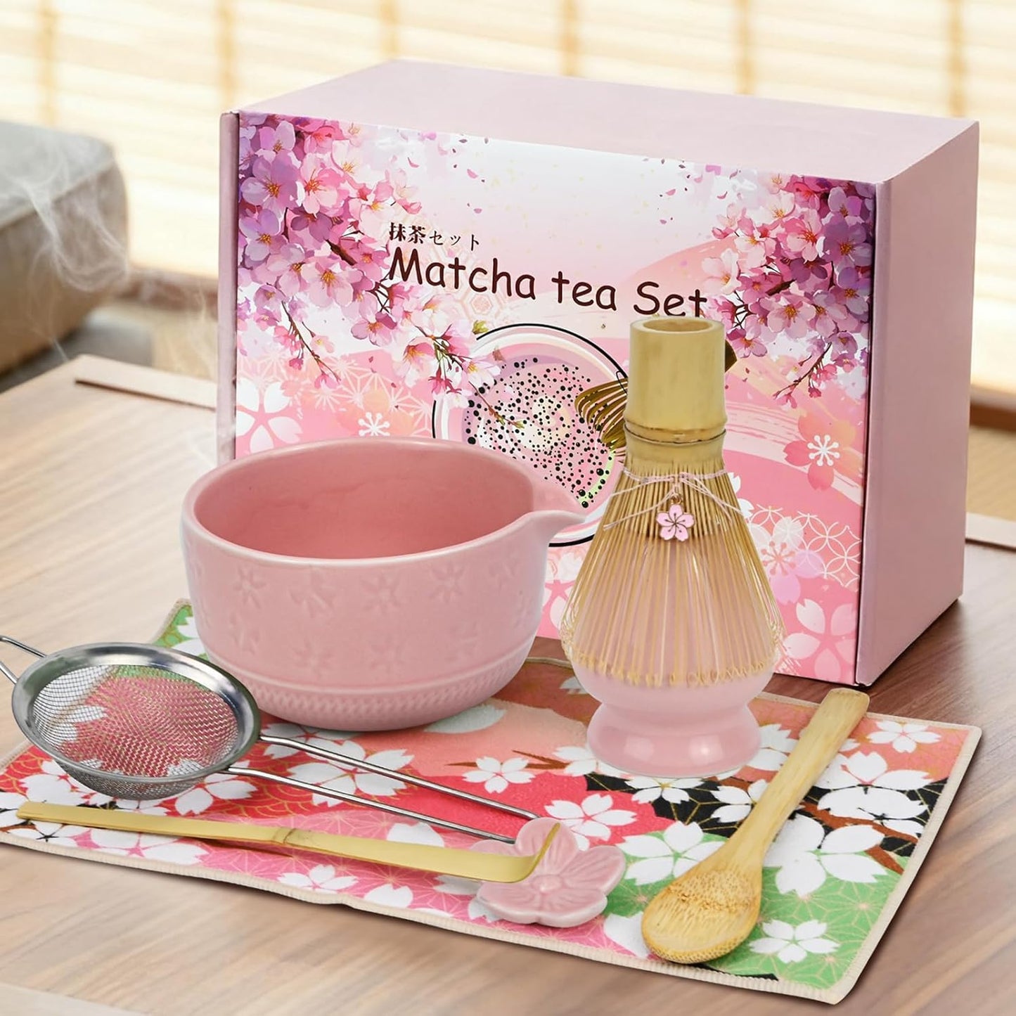 Matcha Tee Set, Rosa-8pcs