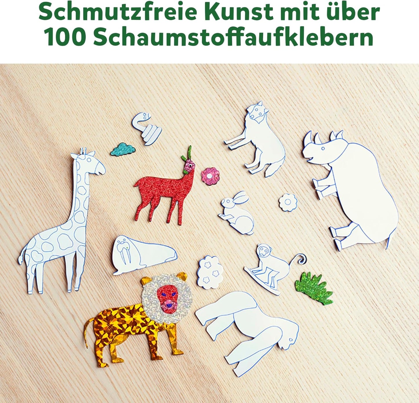 Folienspass - Bastelset Welt der Tiere für Kinder (4-9 Jahre), 2. Welt Der Tiere