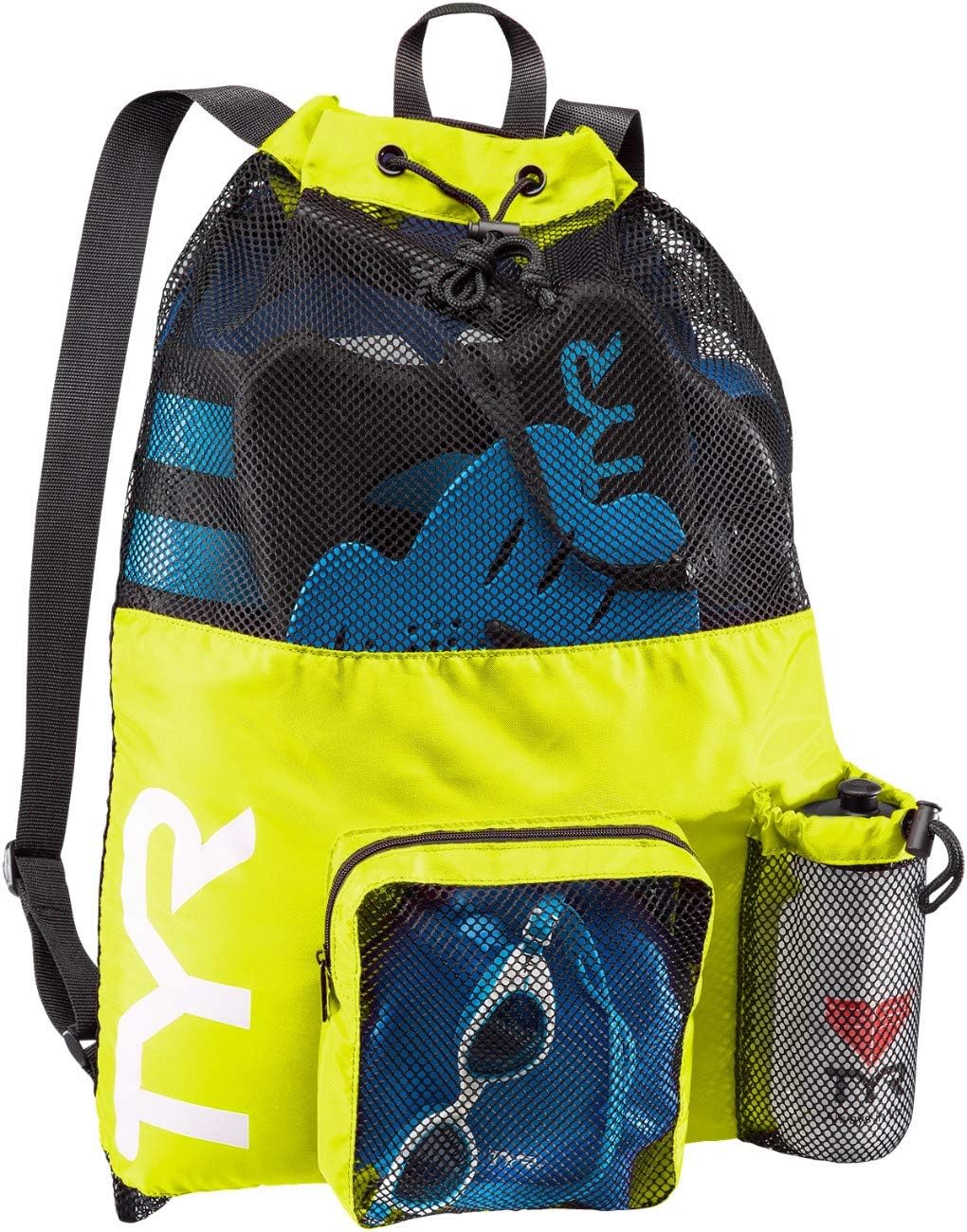 Unisex Big Mesh Rucksack, Einheitsgröße Gelb