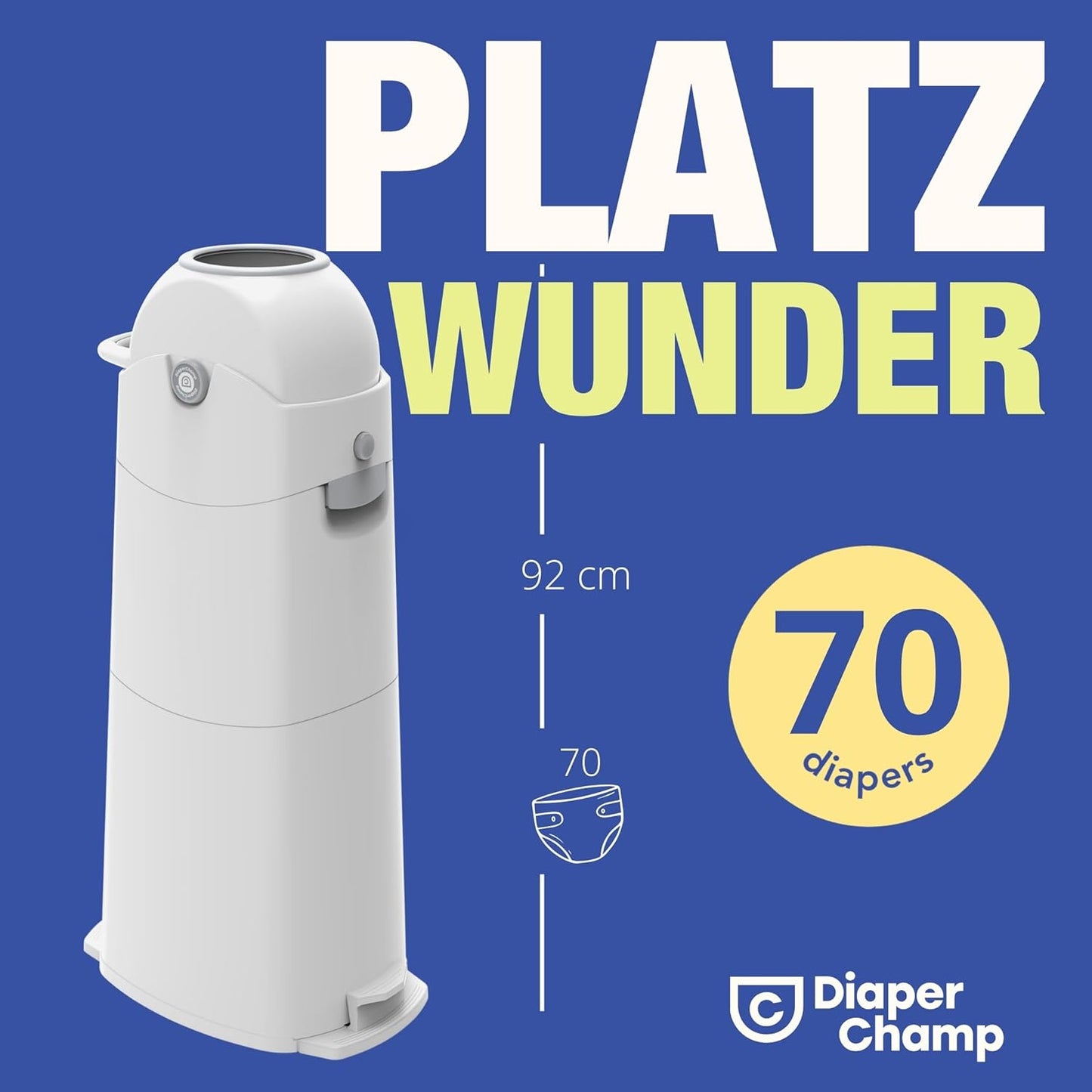 Geruchsdichter Windeleimer, Silber