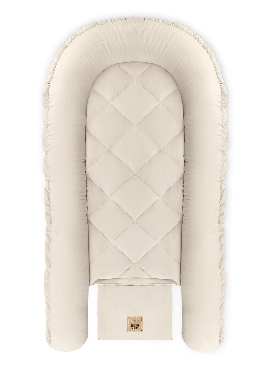 Multifunktionales Babynest, Beige mit Klappe