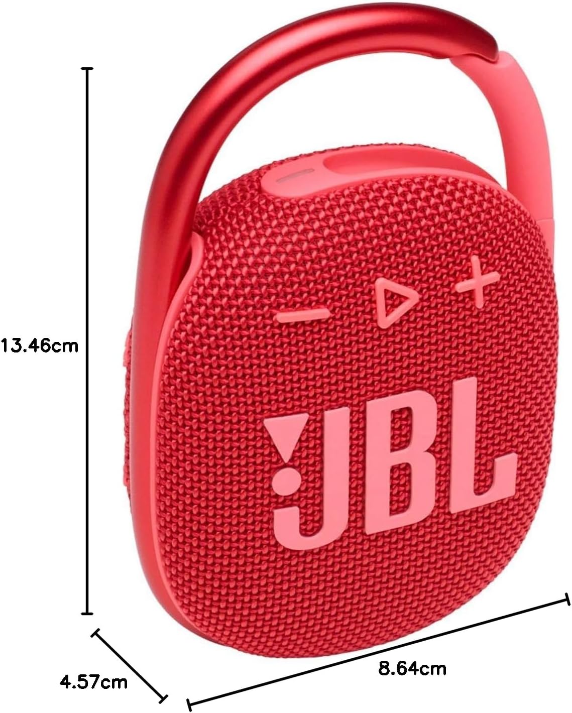 Clip 4 Mini-Bluetooth-Lautsprecher mit Karabiner, Clip 4 Rot