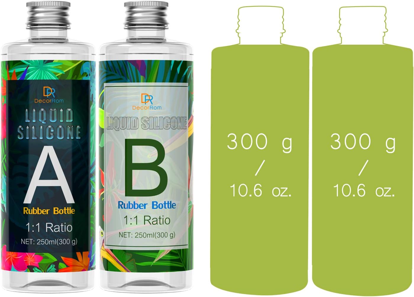 Flüssigsilikon für DIY Formen, 600g, 600g