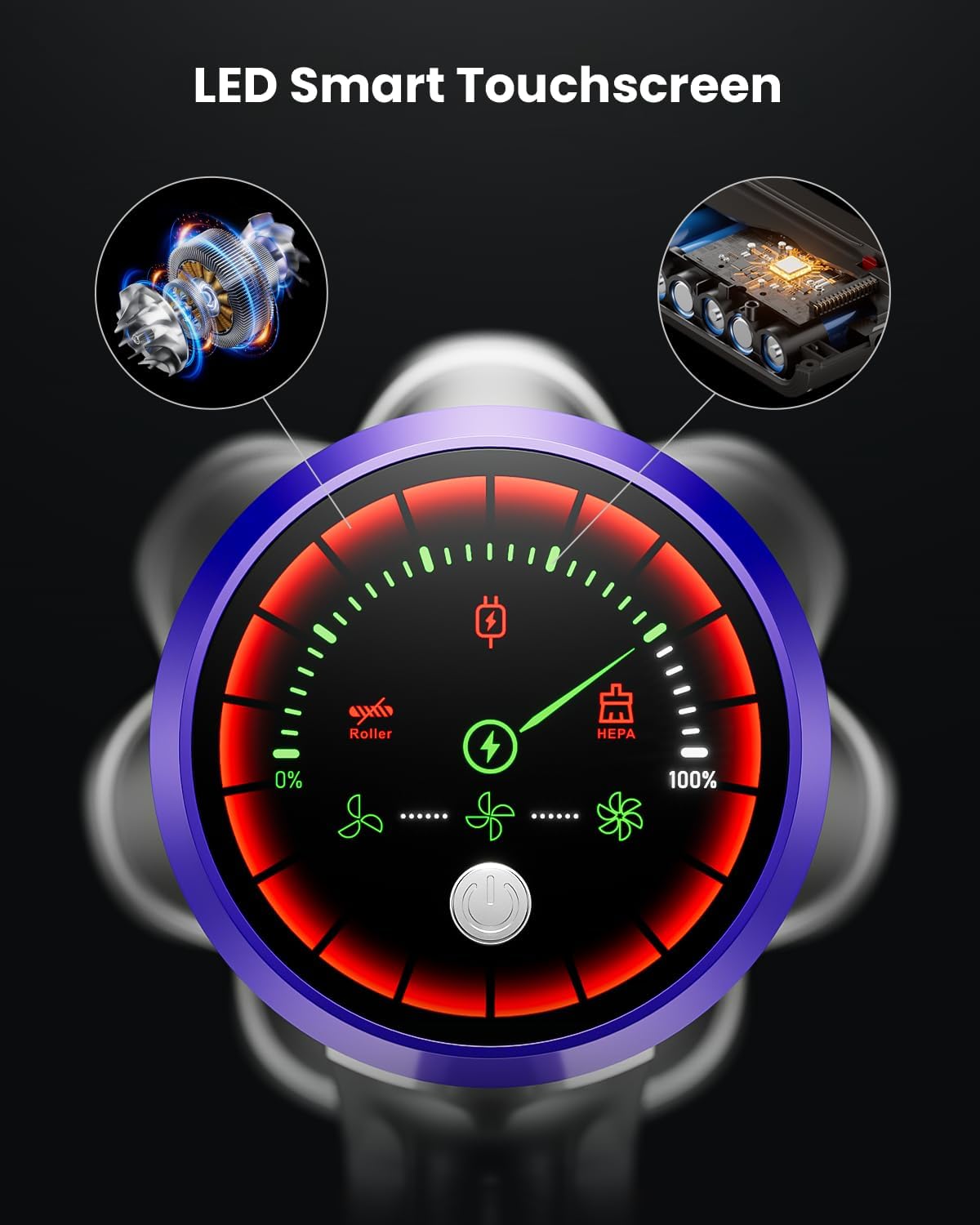 Akku-Staubsauger, Blau