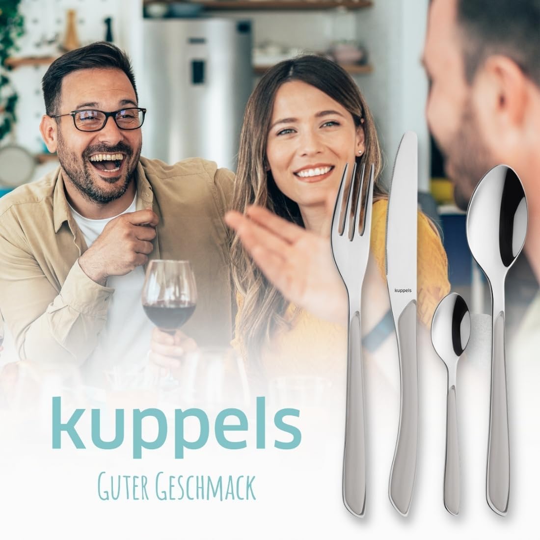 24-teiliges Besteckset Prisma für 6 Personen, 24-teilig Hellgrau | 24-teilig