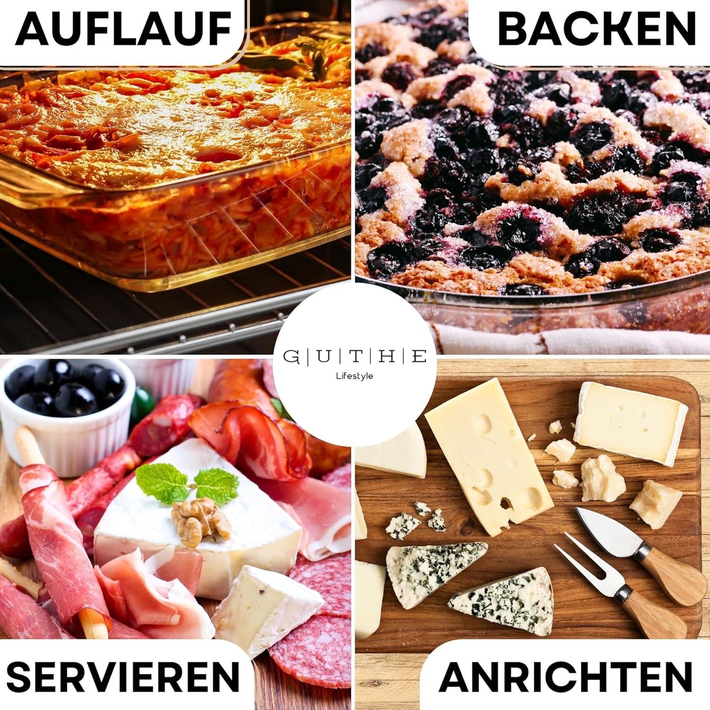 3er Set stapelbare Aufschnittboxen, 3er Akazie