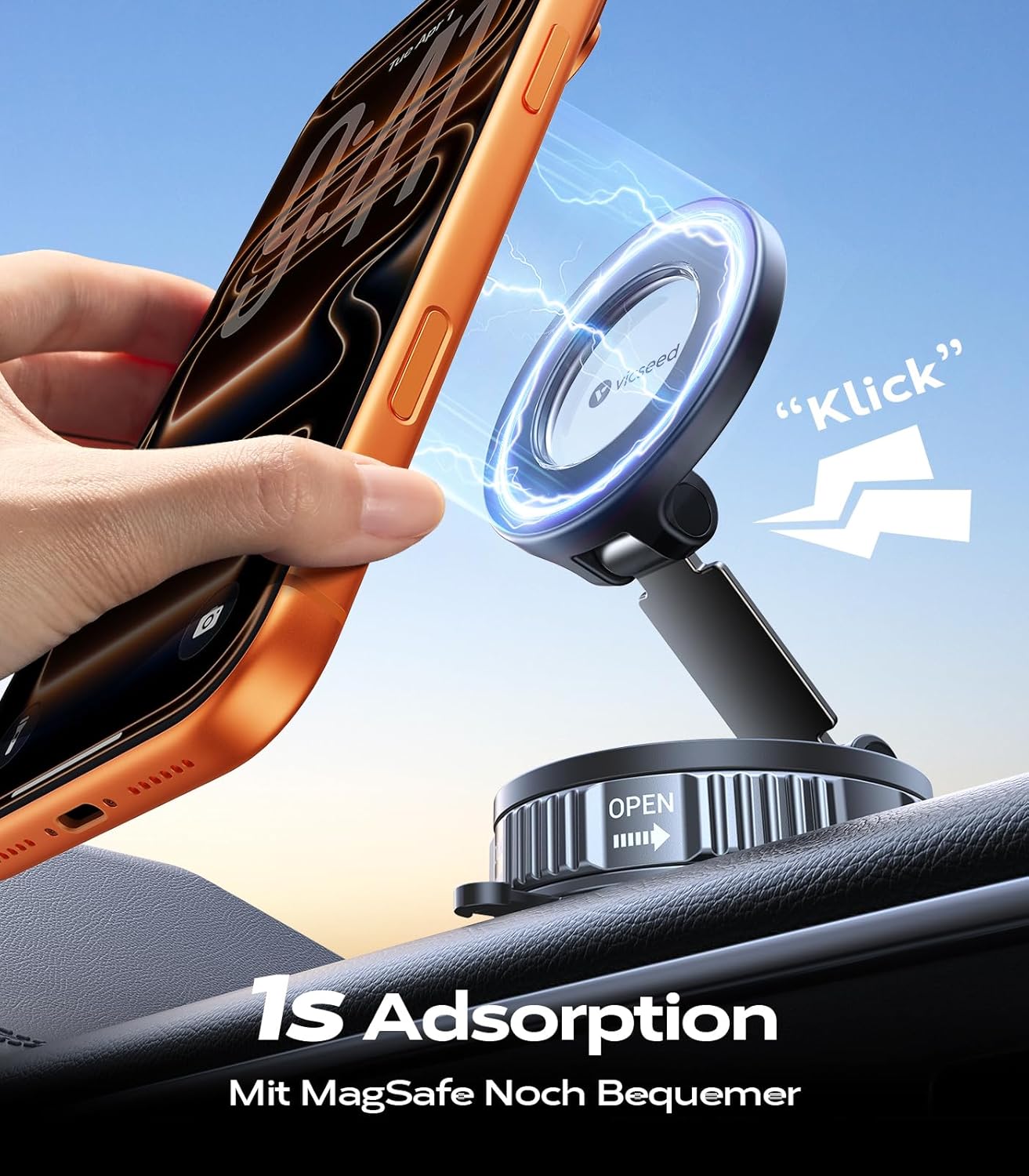 Magnetische Auto-Handyhalterung mit 360° Drehung
