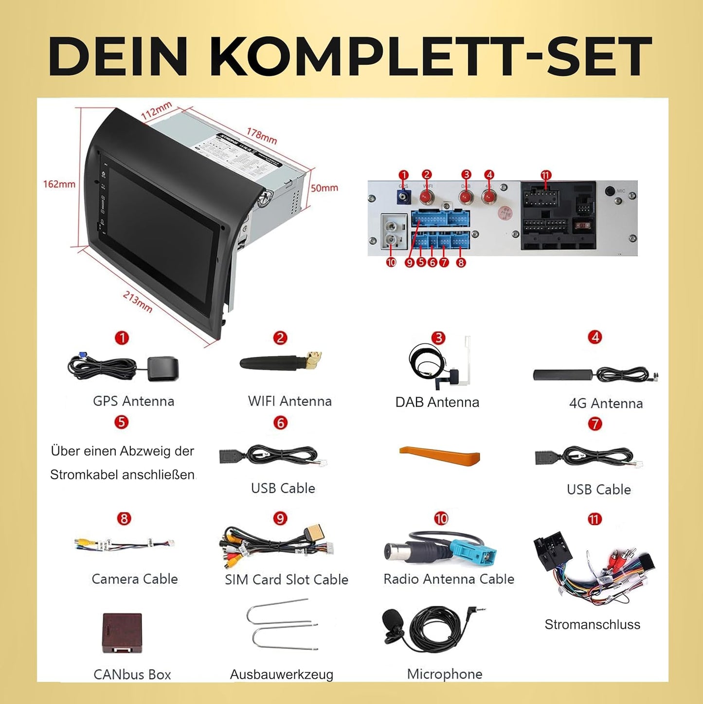 AFI74-L2 Android 14 Autoradio mit Navigation für Fiat Ducato, Citroën Jumper & Peugeot Boxer, AFI74-L2