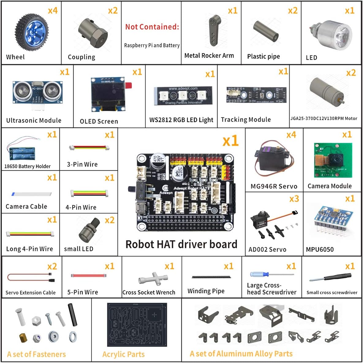 PiCar-Pro Raspberry Pi Smart Roboter Auto Kit