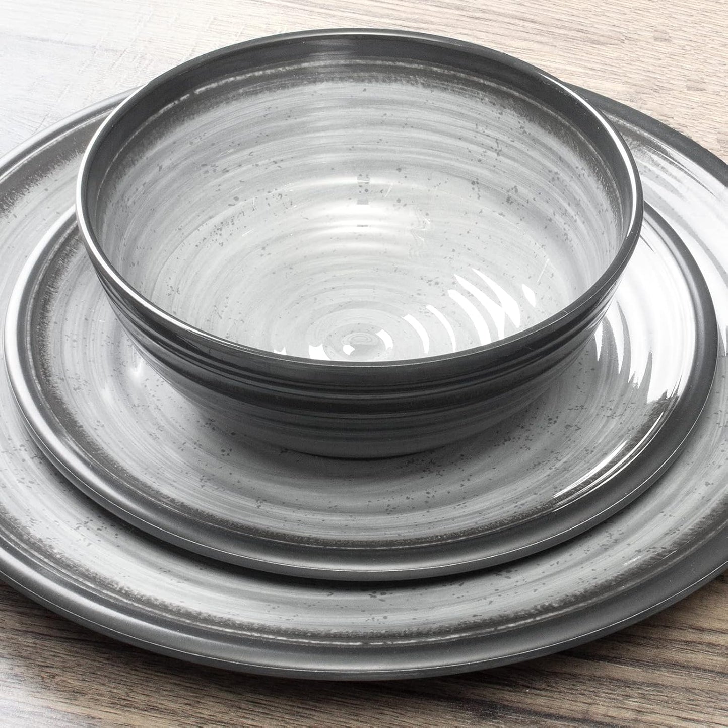 12-teiliges Camping-Geschirr Set im Vintage Stil, Set 12-teilig