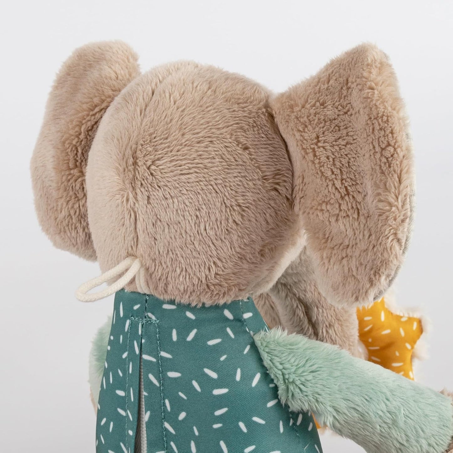 Babyaktivspielzeug Elefant Stofftier, Mint/Grau
