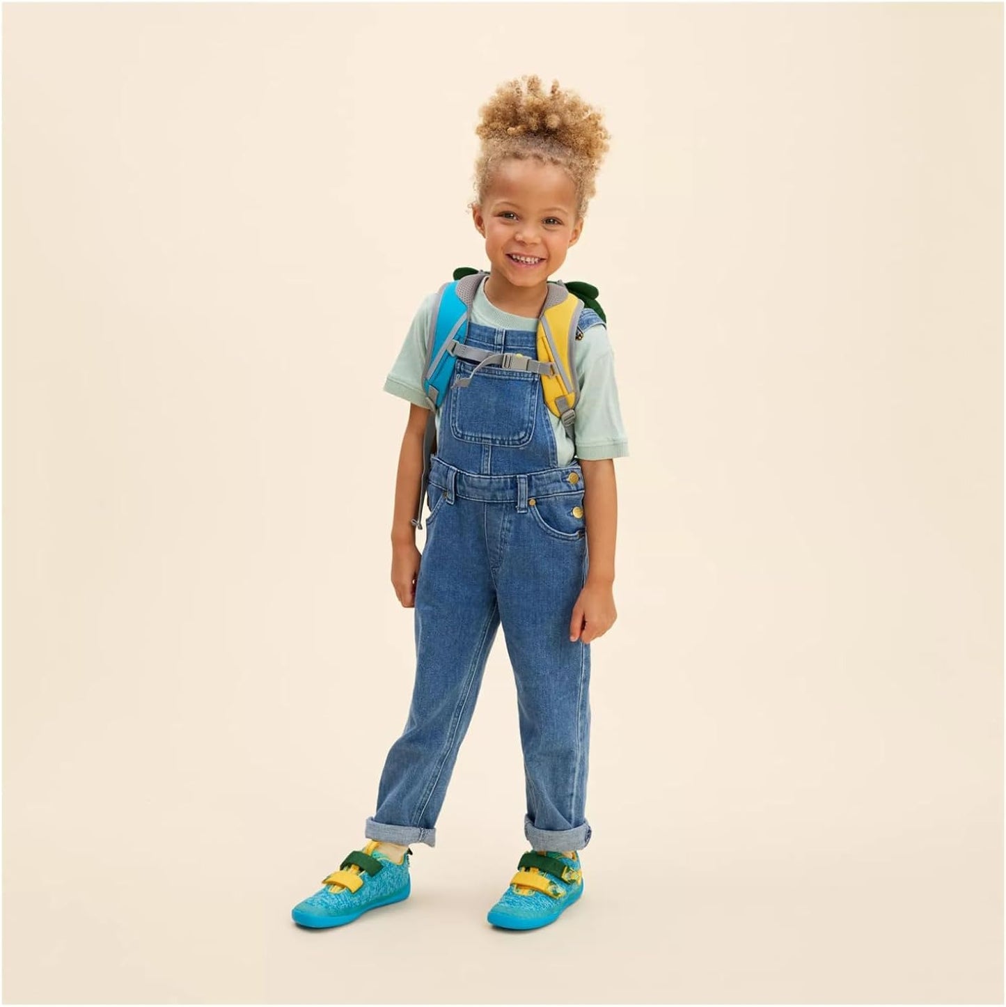 Ergonomischer Kindergarten-Rucksack Kleiner Freund, Einheitsgrösse Kreativ Bär - Grün