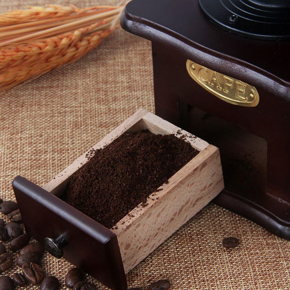 Manuelle Kaffeemühle Antike mit Handkurbel
