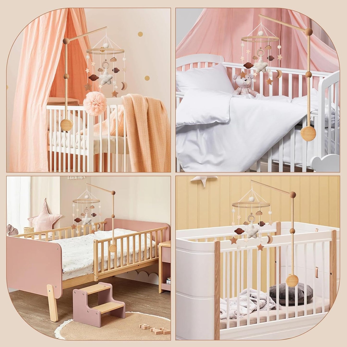 Mobile Halterung für Babybett & Wickeltisch, mobile halterung
