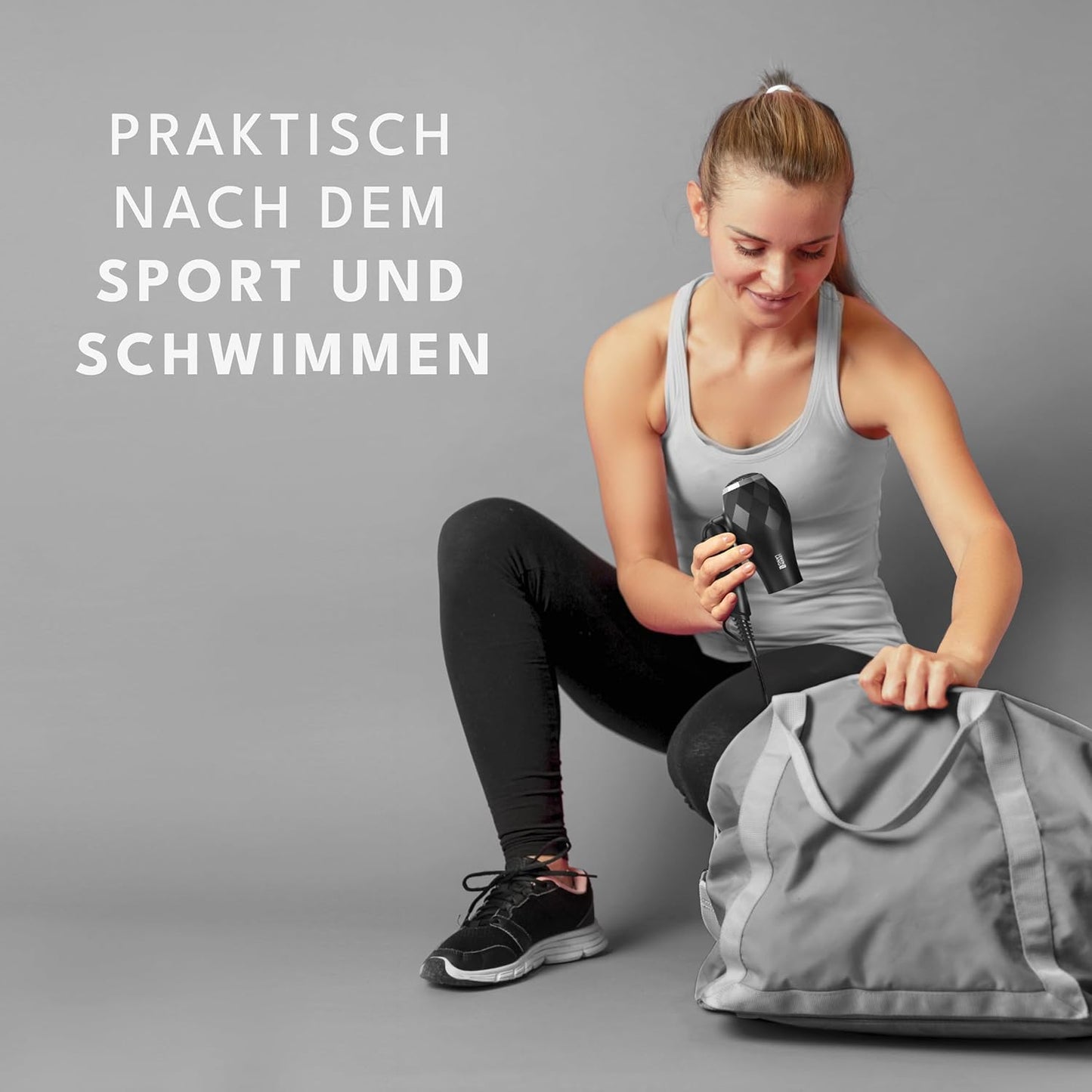 Reisefön, Schwarz / Silber