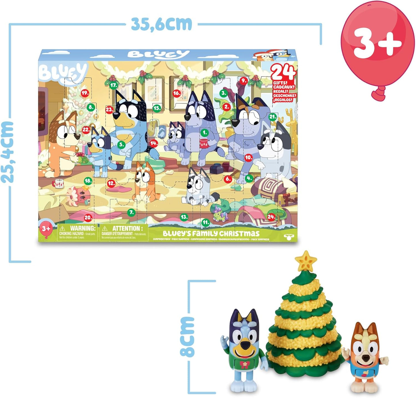 Adventskalender mit 24 Figuren