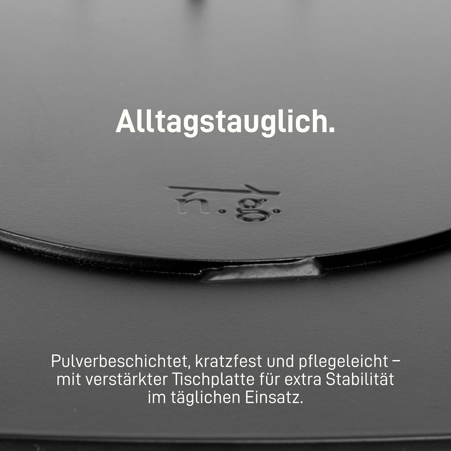 Beistelltisch Lucia, Schwarz H66 cm